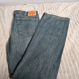 Levis 559 relaxed straight jeans‎ mens 42x34 Blue denim 100% cotton. 067